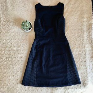 J. Crew Diamond Jacquard with Pique A-line Dress